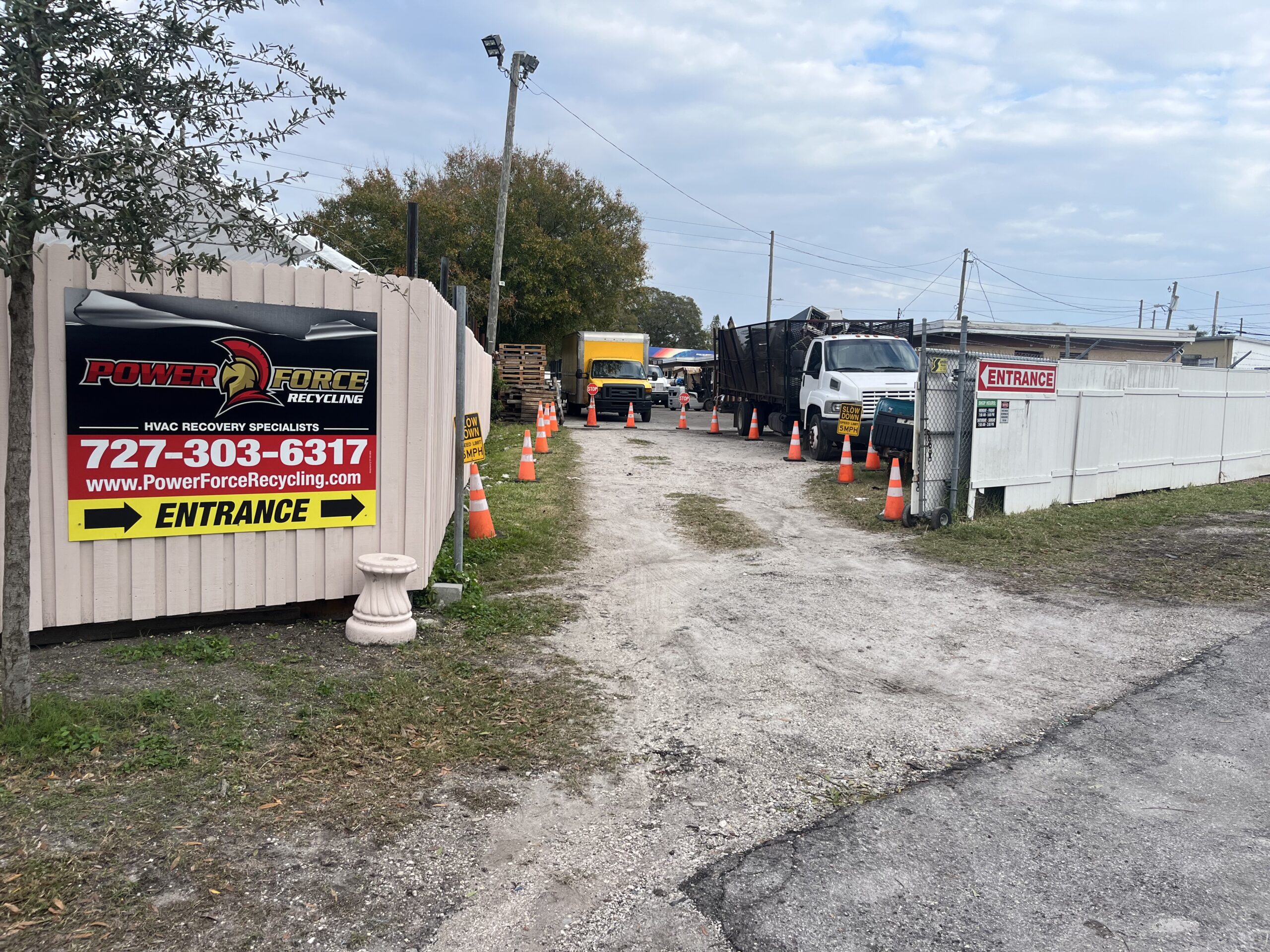 Power Force Recycling Facility Entrance